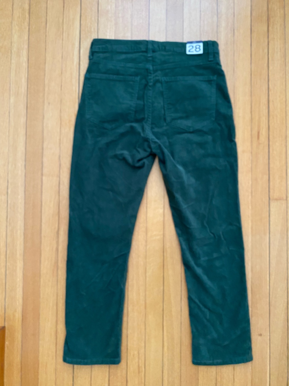 NWT GAP Vintage Slim High Rise Dark Green Corduroy Pants